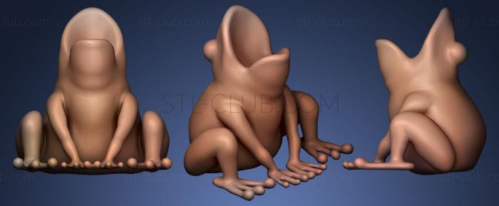 3D model Frog statue 2 (STL)